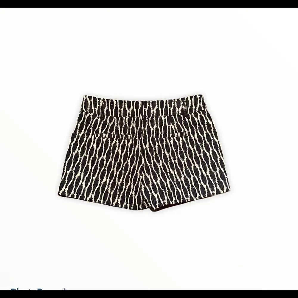 Loft Navy/White Shorts Size 00 Dressy Printed